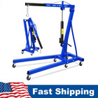 2ton 4400lbs Hydraulic Engine Hoist Lift Folding Engine Shop Crane Cherry Picker
