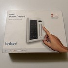Brilliant Smart Home Control 2 Gang Light Switch Panel Bha-120us-wh2 - New