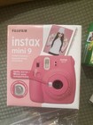Fujifilm Instax Mini 9 Bundle Flamingo Pink Camera With Case Film And Lenses Nib