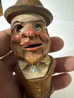 Vintage  Mechanical Bottle Stopper - Hand Carved
