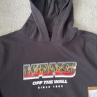 Vans Up In Flame Logo Pullover Black Hoodie Youth Size Xl New W Tags