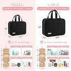 Hanging Travel Toiletry Bag For Men Women Cosmetic Organizer Black Portable