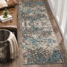 Safavieh Monaco Driskoll Abstract Runner Rug  Grey light Blue  2 2  X 12 