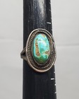 Classic Old 1960s Royston Turquoise Sterling Silver Ring Size 8 Vintage Pawn