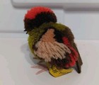 Miniature Wool Pom Pom Steiff 7115 08 Bird German Collection Vintage Decor Kitch