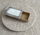 Vintage 925 Sterling Silver Match Box Holder Engrave-able Gift