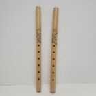 Vintage Chinese Folk Hand Made Wood Flute Dragon Design   Works
