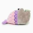 Gund 7  Pusheen Mermaid Spiral Shell Cat Plush Stuffed Animal Multicolor