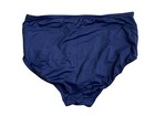 Womens Lands End High Waisted Navy Blue Chlorine Resistant Swim Bottoms 10