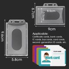 20 5 1pcs Waterproof Clear Plastic Pvc Id Card Name Badge Holder Transparent Bus