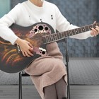 41 Inch Full-size Cutaway Acoustic-electric Guitar With Round Back Sunset Color