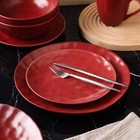 Stone Lain Sam Porcelain 16 Piece Dinnerware Set  Dish Set W service For 4  Red