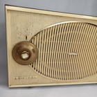 Mid Century Modern Am Radio Admiral Winston Model Y3027a Brown Made In Usa 1950s