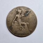1912 Great Britain One Penny King George V Large Bronze World Coin Km  810