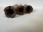 3 Industrial Textile Vintage Wooden Spools Graduated Sizes