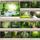 Large Forest Creek Scenery Photography Background Vinyl Backdrop Photo Studio 3d