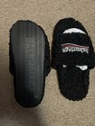 Balenciaga Men s Black Logo Slide Sandals Slip-on Rubber Sole Eu 45 Us 12