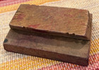 Vintage Antique Carved Wood Block Stamp Textile Print Wallpaper Man   Woman