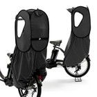Norokka Rear Bike Child Seat Rain Cover Waterproof Canopy For Kids Black 