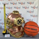 Copper   Antique Brass Finish Diver Helmet  Full Size Mark V Diving Helmet  Navy