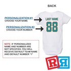 Personalized Miami Dolphins Gerber Baby Onesie   Cotton Custom Football Bodysuit