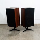 Mid Century Danish Modern Speakers Set Freestanding Rosewood Vintage Hifi 4 Way