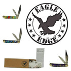 New Colors  - Eagle Edge Pocket Knife  Small Peanut Style - Two Blade  2 75 