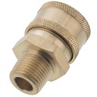 3 8  Mpt Male Brass Socket Quick Connect Coupler For Pressure Washer Nozzle