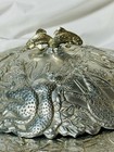 Vtg 1990 Arthur Court Endangered Kingdom Aluminum Holloware Platter W fish Lid