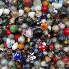 One-box Mixed Shaped Lampwork Beads Soup With Holes Bulk Glass Beads For Crafts