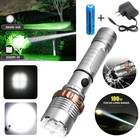 9900000lm Led Police Tactical Flashlight Powerful Zoomable Torch battery charger