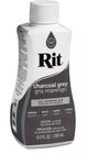 Rit 8oz All Purpose Dye - Charcoal Gray  Low-odor  Permanent  Non-toxic Liquid 