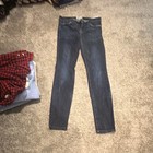 Current elliott Women   s Skinny Jeans Dark Wash Stretch Blue Denim Low Rise