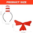 Costume Headwear Accessories Red And White Striped Hat Headband White Red Mix