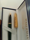 Waterman Carene Deluxe Green Barrel gold-plated Cap Fountain Pen - France