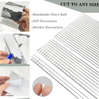Real Glass Silver Mirrors Mosaic Tiles Sticker For Craft Square Glass Tiles Self