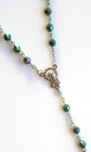 Irish Green Acrylic Rosary With Faceted Beads