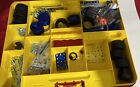 Meccano Erector Set Carrying Case Lots Pieces 8 Booklets Wheels Clean See Photos