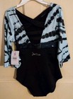 Girls Justice Leotard W  Matching Scrunchie  size M 10  Brand New With Tags