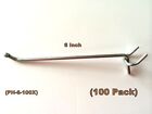 200 Pack  6 Inch Metal Peg Hooks 1 8 To 1 4  Pegboard Slatwall  Garage  Retail