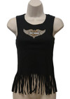 Harley Davidson  Premium Fringed Sleeveless Tank Top Shirt  new 