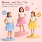 Princess Dress Up Set For Girl Age 3-6 With Her First Heels   Skirts