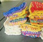 Huge Lot Of 97 Vintage Handmade Loom Square Assorted Color Hot Pads