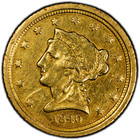 1840-c Liberty Head  2 50 Gold Quarter Eagle Pcgs Xf Details Cleaned Charlotte