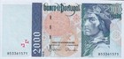 Portugal 2000 Escudos 2000 P 189d Random Sign Unc