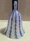 Art Glass Bell Blue Design 