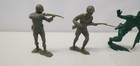 Vintage Louis Marx 1960 s Plastic Toy Soldiers Lot Ww2 Wwii Usmc Green 6 