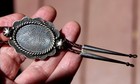 Fabulous Old Carolyn Pollack Sterling Silver Southwestern Bolo Tie