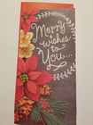 Merry Christmas Greeting Card Money Or Gift Card Slot Inside 2 Cards 2 Designs