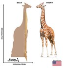 Giraffe Near Lifesize Cardboard Standup Standee Cutout Poster Figure Display New